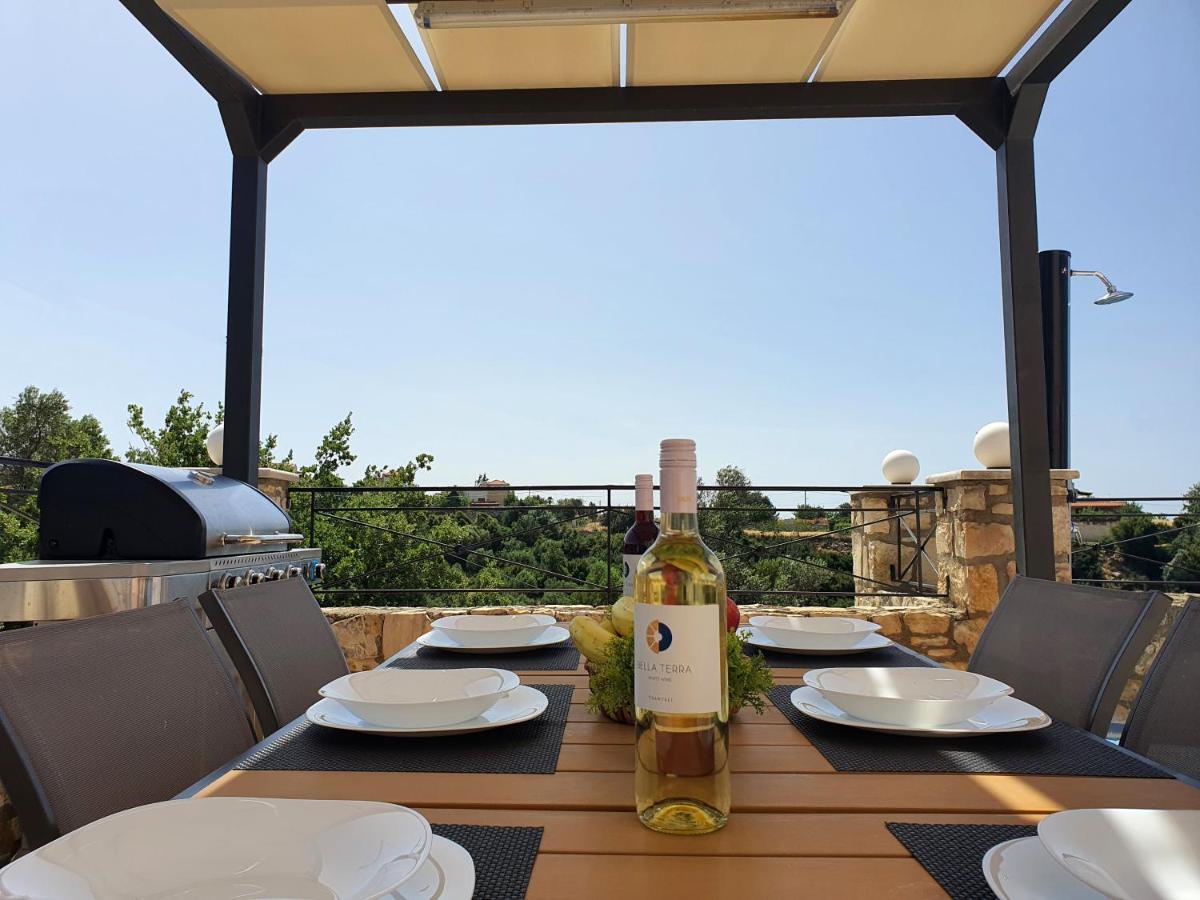 Natural View Villa With Private Pool Skouloúfia Exteriér fotografie