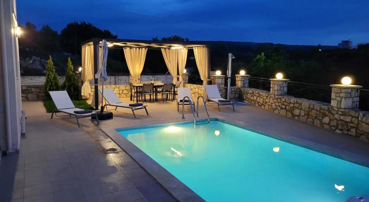 Natural View Villa With Private Pool Skouloúfia Exteriér fotografie