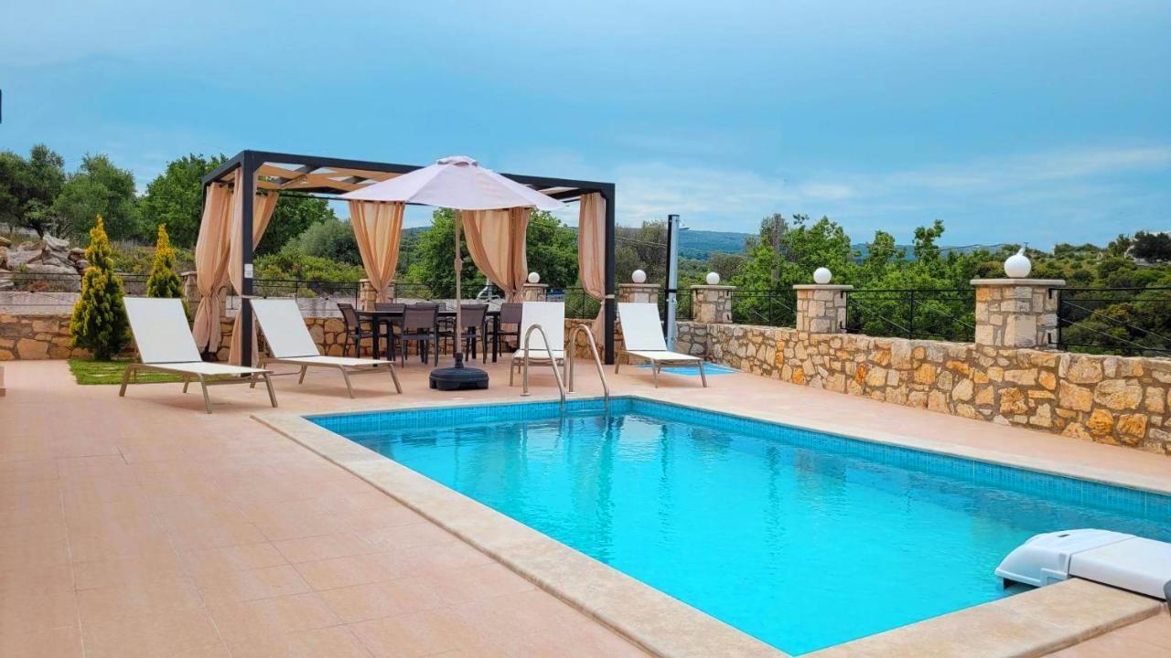 Natural View Villa With Private Pool Skouloúfia Exteriér fotografie